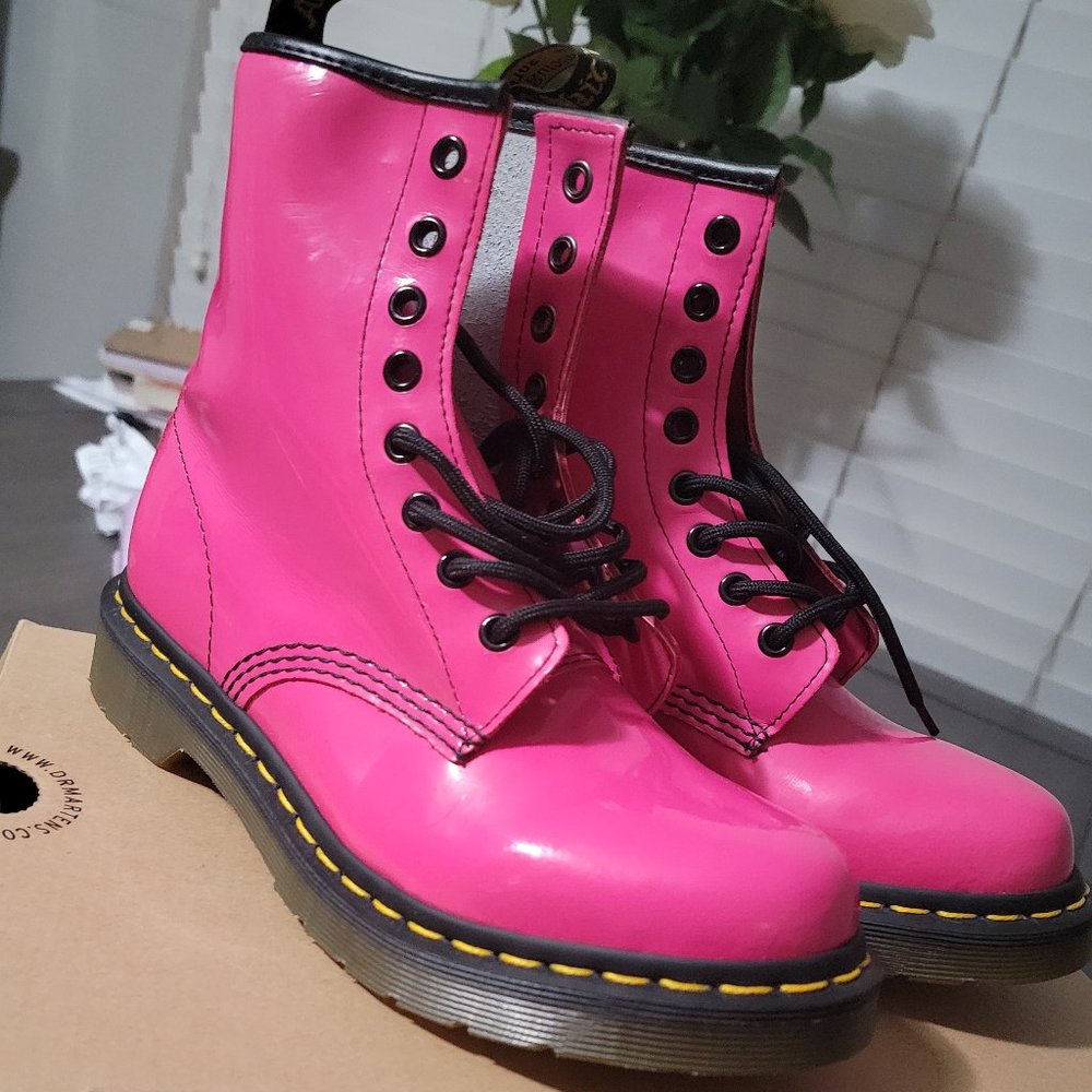 Hot pink Dr. Martens